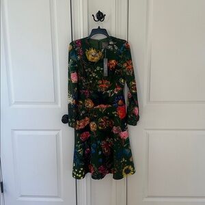 Lela Rose Floral Multicolor Dress